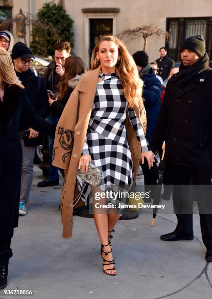 Blake Lively arrives to the 'Final Portrait' New York screening at Guggenheim Museum on March 22, 2018 in New York City.