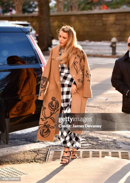 Blake Lively arrives to the 'Final Portrait' New York screening at Guggenheim Museum on March 22, 2018 in New York City.