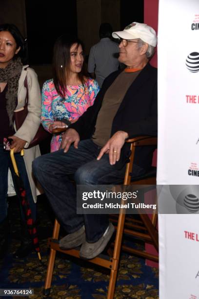 Actor Chevy Chase and Caley Leigh Chase attend the Los Angeles premiere of "The Last Movie Star" at the Egyptian Theatre on March 22, 2018 in...