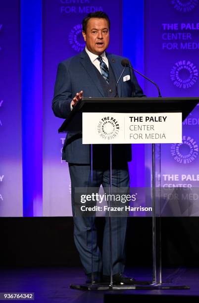 Moderator George Pennacchio The Paley Center For Media's 35th Annual PaleyFest Los Angeles - "The Good Doctor" at Dolby Theatre on March 22, 2018 in...