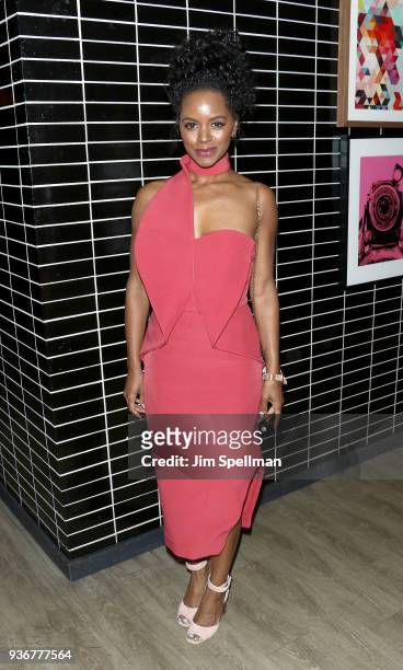 Actress Krystal Joy Brown attends the screening after party for Global Road Entertainment's "Midnight Sun" hosted by The Cinema Society and Day Owl...