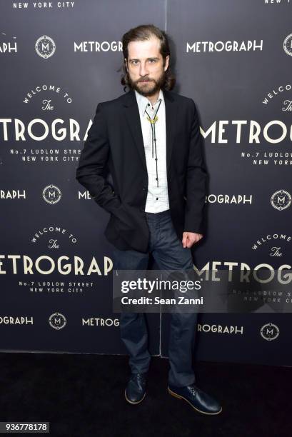 Kentucker Audley attends Metrograph 2nd Anniversary Party at Metrograph on March 22, 2018 in New York City.