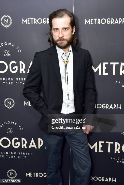 Kentucker Audley attends Metrograph 2nd Anniversary Party at Metrograph on March 22, 2018 in New York City.