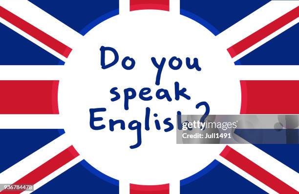 stockillustraties, clipart, cartoons en iconen met banner uk vlag met tekst - spelling icon