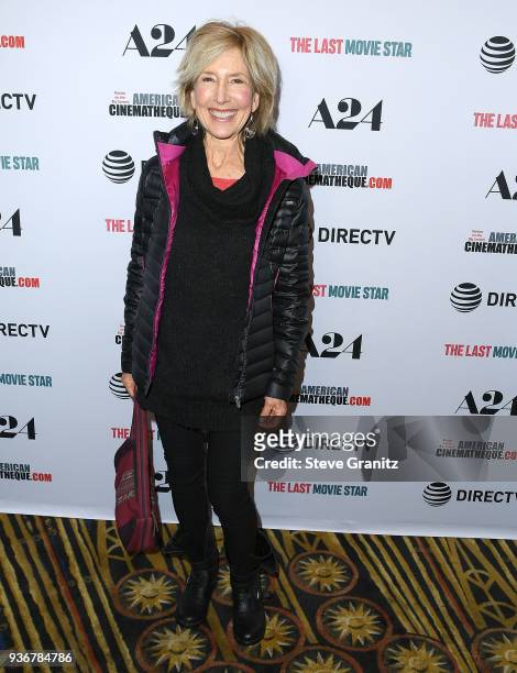 Lin Shaye arrives at the A24 And DirecTV's "The Last Movie Star" at the Egyptian Theatre on March 22, 2018 in Hollywood, California.