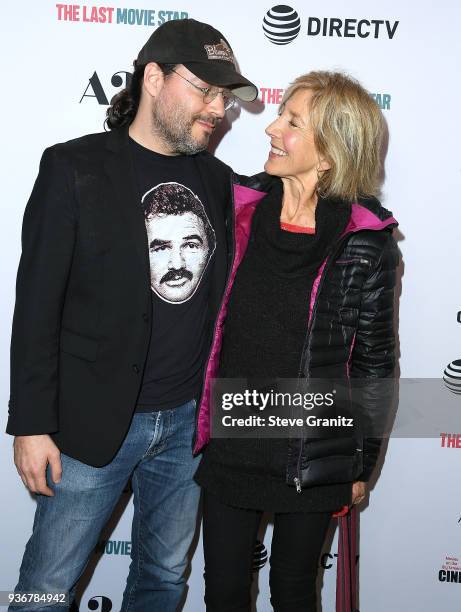 Adam Rifkin;Lin Shaye arrives at the A24 And DirecTV's "The Last Movie Star" at the Egyptian Theatre on March 22, 2018 in Hollywood, California.