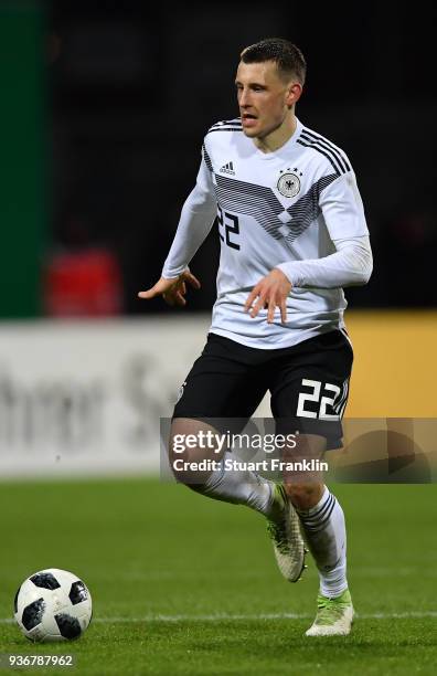 Maximilian Eggestein of Germany U21 in action during the 2019 UEFA Under 21 qualification match between U21 Germany and U19 Israel at Eintracht...