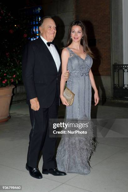 Esther Dona and Carlos Falco poses to the Global Gift Foundation charity gala at the Thyssen-Bornemisza museum in downtown Madrid, Spain, 22 March...