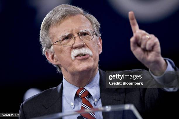 John Bolton, former U.S. Ambassador to the United Nations , speaks during the American Conservative Unions Conservative Political Action Conference...