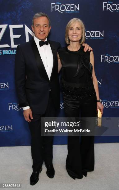 Bob Iger and Willow Bay attend the Broadway Opening Night After Party for 'Frozen' at Terminal 5 on March 22, 2018 in New York City.