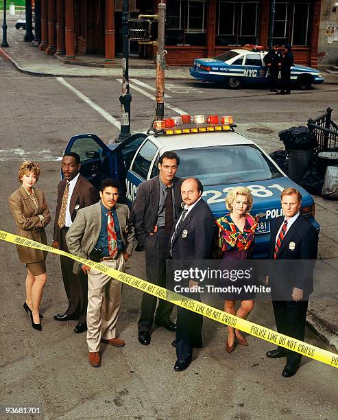 Gallery - Season Two - 9/11/94, Jimmy Smits joined co-stars Sharon Lawrence, James McDaniel, Nicholas Turturro, Dennis Franz, Gail O'Grady and Gordon...