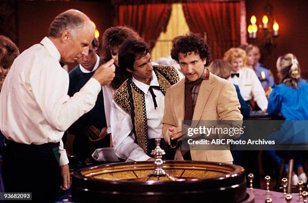 Babes in Babylon" - Season Two - 10/29/86, Balki and Larry became compulsive gamblers after they won a trip to Las Vegas.,