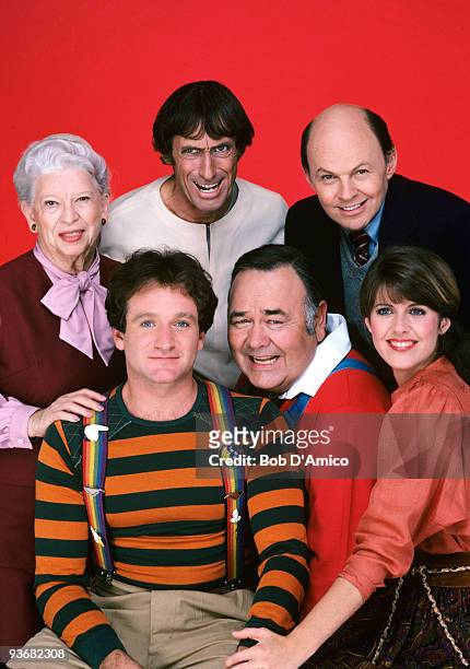 Cast gallery - Season Four - 10/8/81, Pictured, top row, left: Elizabeth Kerr , Robert Donner , Conrad Janis ; bottom row, left: Robin Williams ,...