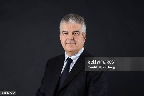 Luigi Ferraris, chief executive officer of Terna SpA, poses for a photograph following a Bloomberg Television interview in London, U.K., on Friday,...