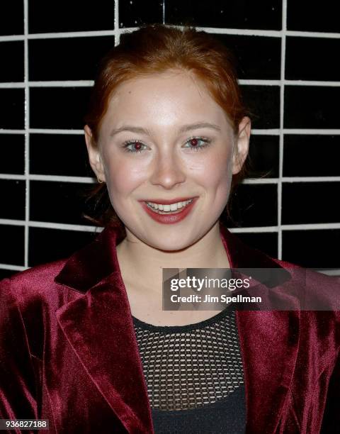 Actress Mina Sundwall attends the screening after party for Global Road Entertainment's "Midnight Sun" hosted by The Cinema Society and Day Owl Rose...