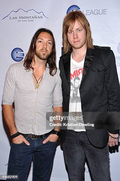 Bryce Soderberg and Ben Carey of the band 'Lifehouse' attend NIKE Presents Hollywood's Exclusive Entertainment League at The Ricardo Montalban...