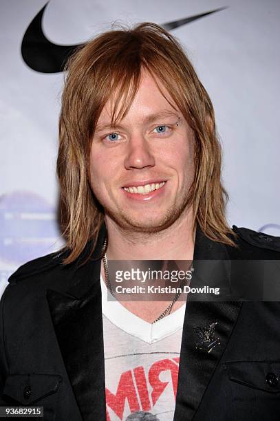 Bryce Soderberg of the band 'Lifehouse' attends NIKE Presents Hollywood's Exclusive Entertainment League at The Ricardo Montalban Theatre on December...
