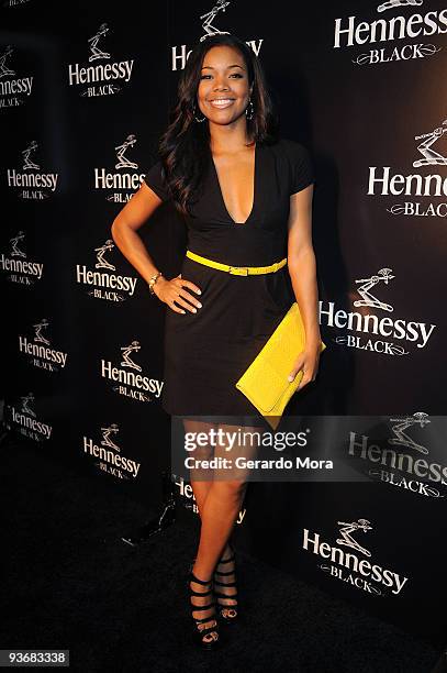 Actress Gabrielle Union attends the Hennessy Black Orlando launch at Rain Ultra Lounge on December 3, 2009 in Orlando, Florida.