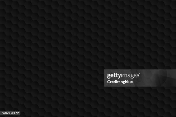 stockillustraties, clipart, cartoons en iconen met abstracte zwarte achtergrond - geometrische textuur - black background