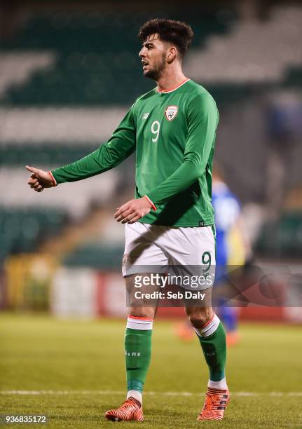 Dublin , Ireland - 22 March 2018; Joe Quigley of Republic of Ireland during the U21 International Friendly match between Republic of Ireland and...