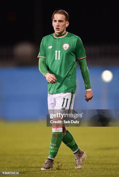 Dublin , Ireland - 22 March 2018; Ronan Curtis of Republic of Ireland during the U21 International Friendly match between Republic of Ireland and...