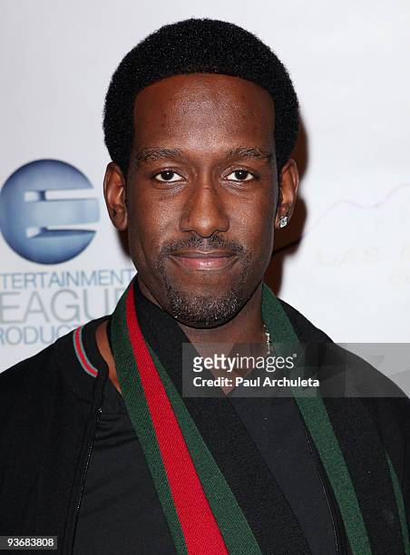 Musician Shawn Stockman of Boys II Men arrives at NIKE Presents Hollywood�s Exclusive Entertainment League at The Ricardo Montalban Theatre on...