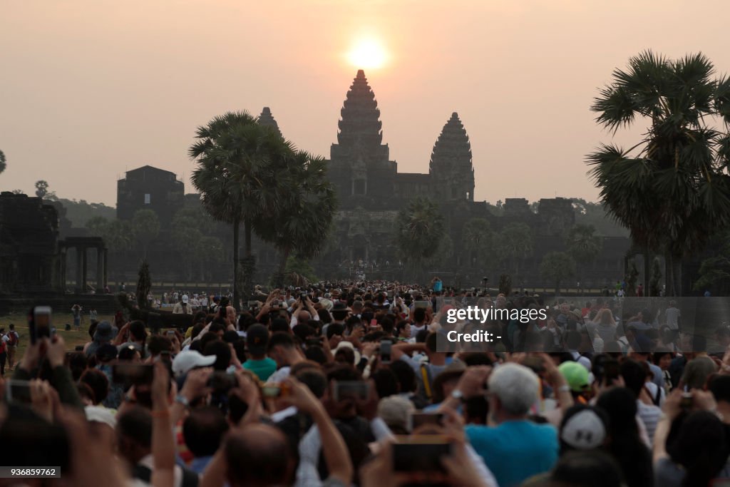 TOPSHOT-CAMBODIA-TOURISM