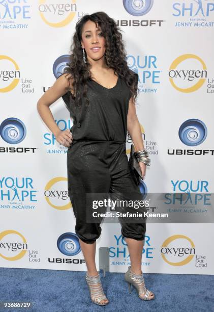 Reality TV personality Natalie Nunn attends the Ubisoft and Oxygen YOUR SHAPE fitness game launch party at Hyde Lounge on December 2, 2009 in West...