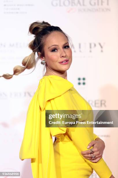 Esmeralda Moya attends the Global Gift Gala 2018 presentation at the Thyssen-Bornemisza Museum on March 22, 2018 in Madrid, Spain.