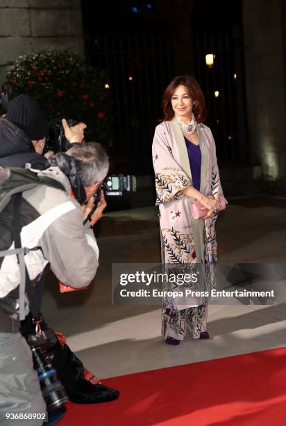 Ana Rosa Quintana attends the Global Gift Gala 2018 presentation at the Thyssen-Bornemisza Museum on March 22, 2018 in Madrid, Spain.