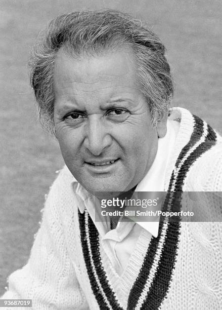 Worcestershire and England cricketer Basil D'Oliveira, at New Road in Worcester, 1st April 1978.