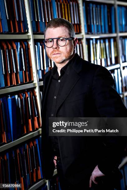 Writer and Human Resources director Didier Bille is photographed for Paris Match on February 13, 2018 in Paris, France.