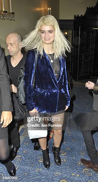 Pixie Geldof attends the Mulberry party during London Fashion Week Spring/summer 2010 at Claridge's Hotel on September 20, 2009 in London, England.