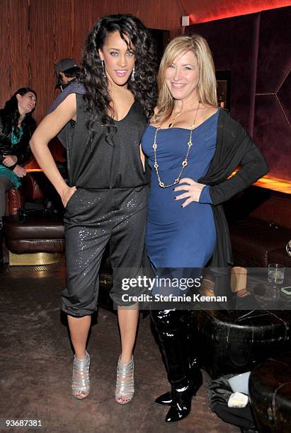 Personality Natalie Nunn and actress Lisa Ann Walter attend the Ubisoft and Oxygen YOUR SHAPE fitness game launch party at Hyde Lounge on December 2,...