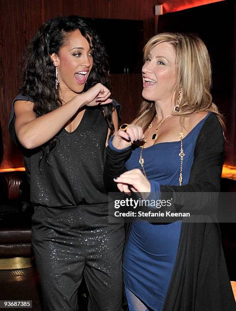 Personality Natalie Nunn and actress Lisa Ann Walter attend the Ubisoft and Oxygen YOUR SHAPE fitness game launch party at Hyde Lounge on December 2,...