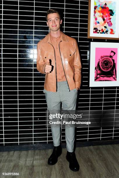 Patrick Schwarzenegger attends The Cinema Society & Day Owl Rose host the after party for Global Road Entertainment's "Midnight Sun" at The Skylark...