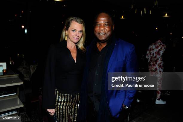 Debbie Bancroft and Isiah Whitlock Jr. Attend The Cinema Society & Day Owl Rose host the after party for Global Road Entertainment's "Midnight Sun"...