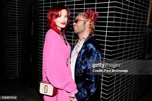 Bella Thorne attends The Cinema Society & Day Owl Rose host the after party for Global Road Entertainment's "Midnight Sun" at The Skylark on March...