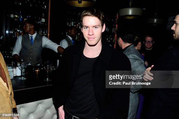 Tyler Clinton attends The Cinema Society & Day Owl Rose host the after party for Global Road Entertainment's "Midnight Sun" at The Skylark on March...