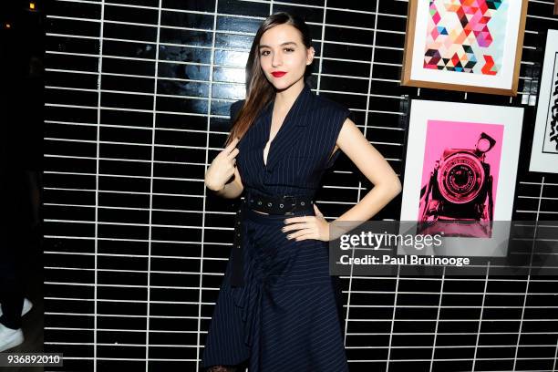 Quinn Shephard attends The Cinema Society & Day Owl Rose host the after party for Global Road Entertainment's "Midnight Sun" at The Skylark on March...