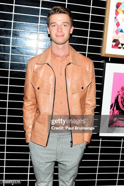 Patrick Schwarzenegger attends The Cinema Society & Day Owl Rose host the after party for Global Road Entertainment's "Midnight Sun" at The Skylark...