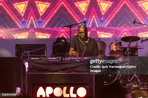 South African producer and DJ Black Coffee performs onstage at the Apollo Theater & World Music Institute's sixth annual 'Africa Now!' at the Apollo...