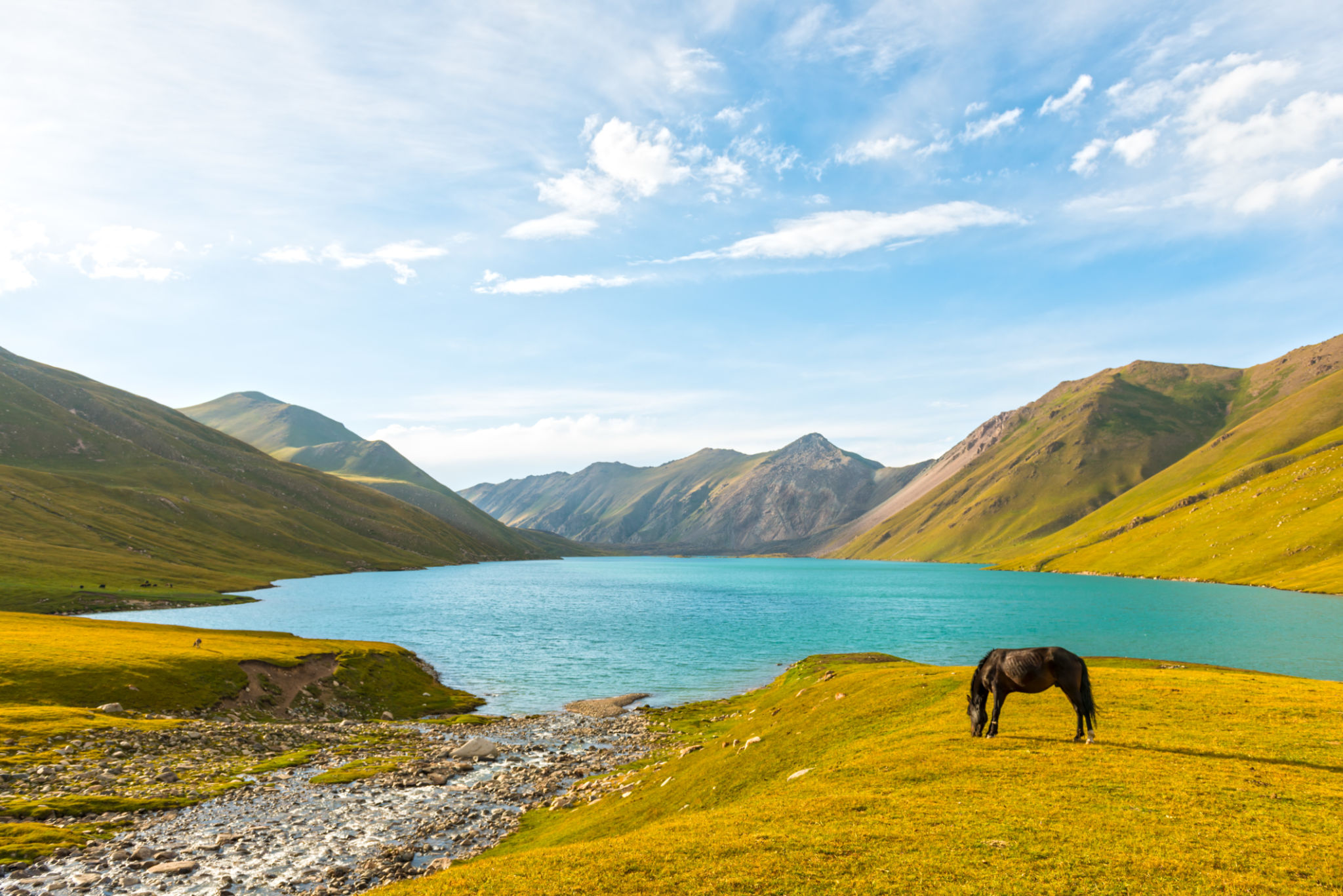 Lake Kol-Ukok in Kyrgyzstan Lake Kol-Ukok in Kyrgyzstan