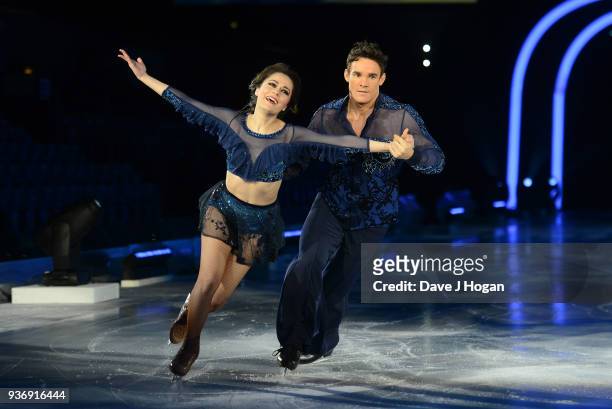 Ale Izquierdo and Max Evans during the Dancing on Ice Live Tour - Dress Rehearsal at Wembley Arena on March 22, 2018 in London, England.The tour...