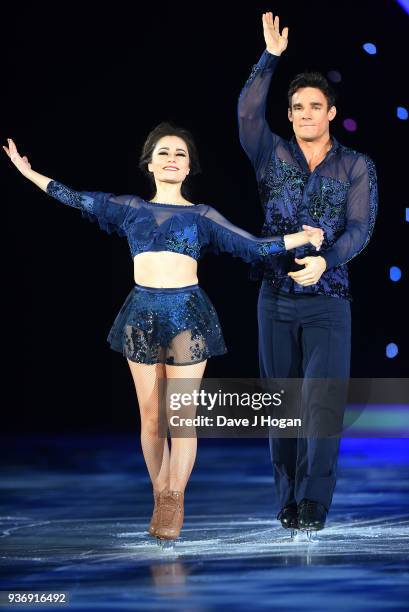 Ale Izquierdo and Max Evans during the Dancing on Ice Live Tour - Dress Rehearsal at Wembley Arena on March 22, 2018 in London, England.The tour...