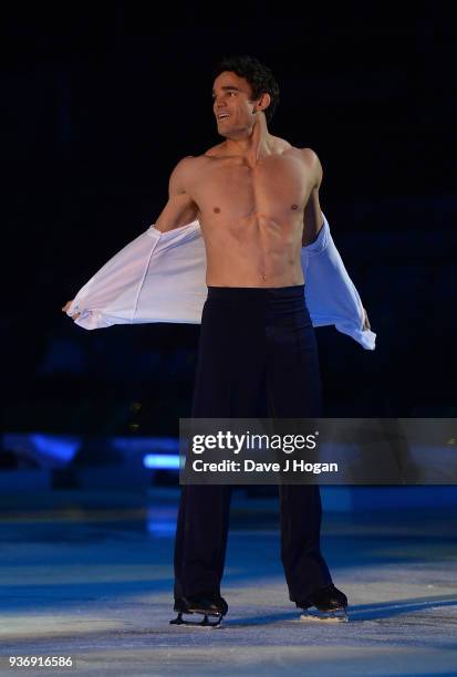 Max Evans during the Dancing on Ice Live Tour - Dress Rehearsal at Wembley Arena on March 22, 2018 in London, England.The tour kicks off March 23,...