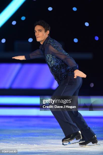 Max Evans during the Dancing on Ice Live Tour - Dress Rehearsal at Wembley Arena on March 22, 2018 in London, England.The tour kicks off March 23,...