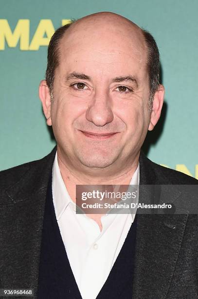 Antonio Albanese attends a photocall for 'Contromano' on March 23, 2018 in Milan, Italy.