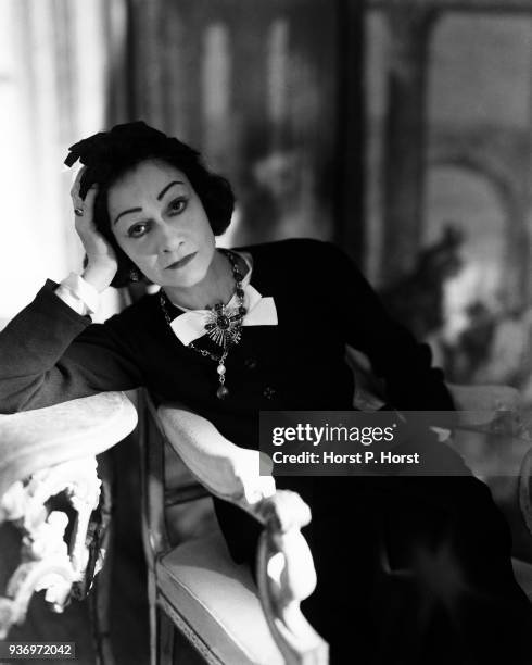 Fashion designer Coco Chanel in 1954. Coco Chanel;