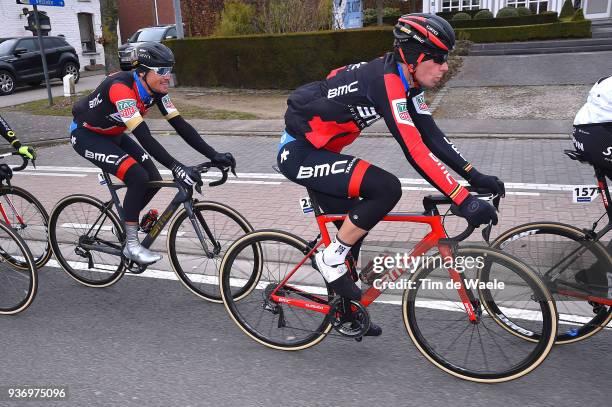 Jurgen Roelandts of Belgium and Team BMC Racing Team / Greg Van Avermaet of Belgium and Team BMC Racing Team / during the 61st E3 Harelbeke 2018 a...